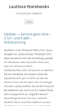 Mobile Screenshot of lautloses-notebook.de