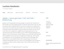 Tablet Screenshot of lautloses-notebook.de